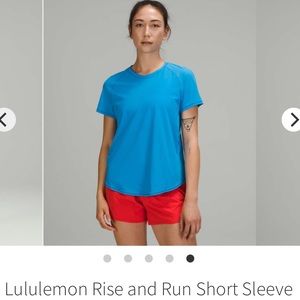 Lululemon Rise and Run Short Sleeve